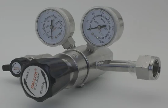 Nailok Regulador de pressão de hidrogênio e gás de ar ajustável de baixa pressão 400 psi com medidor para calibrador de gás